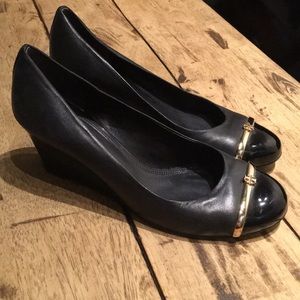 Tory Burch Black Wedges
